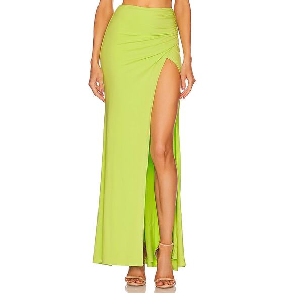 Michael Costello x Revolve 'Zendaya' Green Skirt Size S - Picture 1 of 5